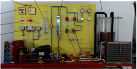 Vapour Compression Refrigeration and Heat Pump Trainer Model RAC 010