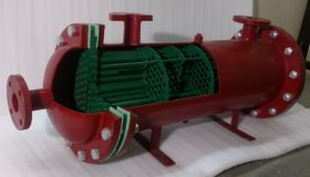 Shell & Tube Industrial Grade Heat Exchanger Cutaway Model THC 008