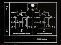 MULTI-VIBRATOR TRAINER USING 741 Model ETR 017