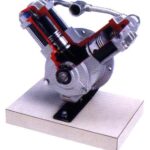 Automotive Air Compressor Twin Cylinders Model AM 055