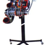 Automotive Two-Stroke Petrol Engine with Gearbox Model AM 096