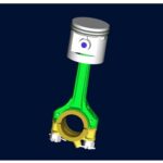 Automotive Piston with Connecting Rod Model AM 277