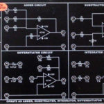INTEGRATOR, DIFFRENTIATOR, SUMMING & DIFFERENCE AMPLIFIER USING 741 TRAINER Model ETR 020