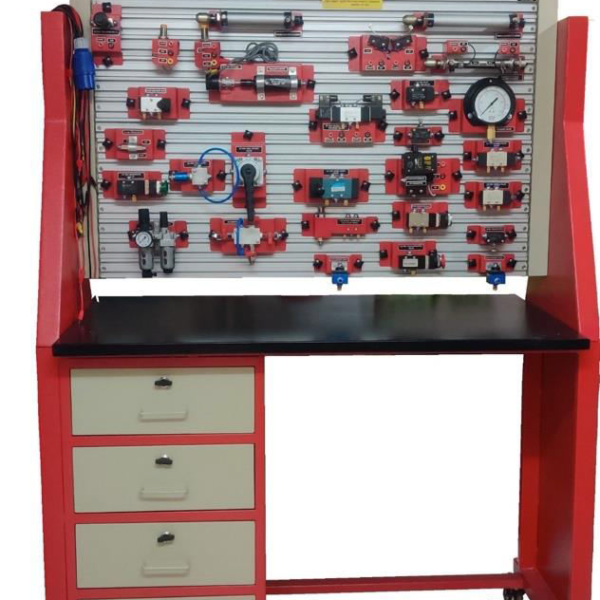PNEUMATIC & ELECTRO- PNEUMATIC TRAINER Model HT 004