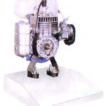 Automotive Operating 2 Stroke Single Cylinder Petrol Engine Model AM 130